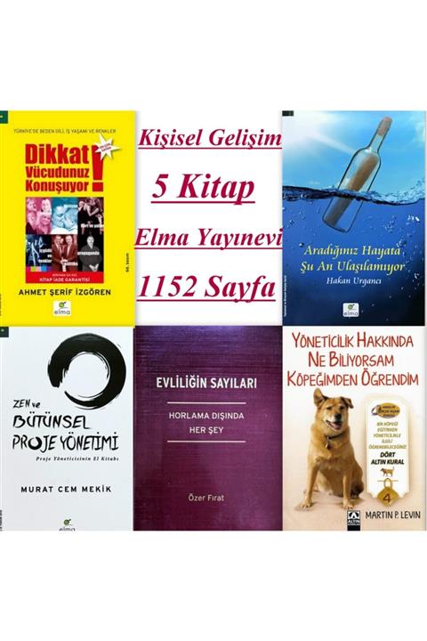 ELMA Yayınevi Kişisel Gelişim 5 Kitap Ahmet Şerif Izgören Dikkat Vücudunuz Konuşuyor
