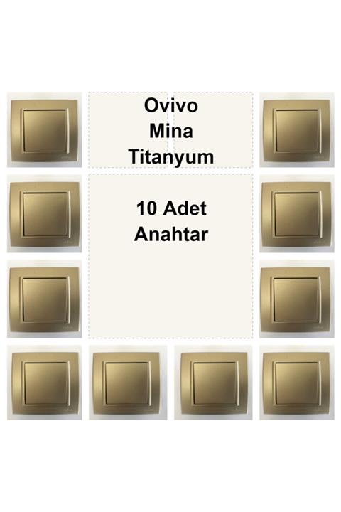 ÇağatayElektrik Ovivo Mina Titanyum 10 Adet Anahtar
