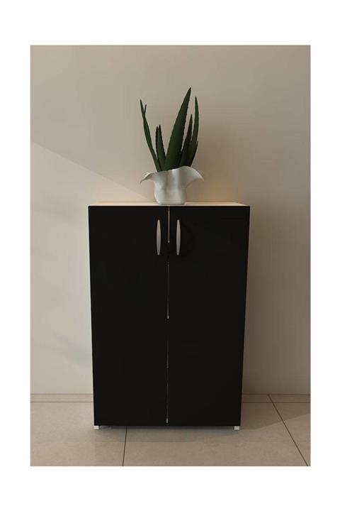 Moonlife Turna 4 Raflı Ayakkabılık Siyah