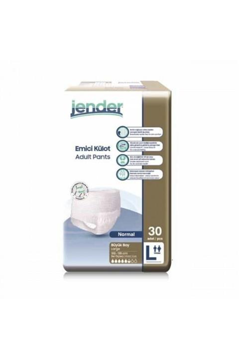 JENDER 5,5 Damla Emici Külot Büyük Boy Large 30 Adet