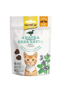 Gimcat Tahılsız Ördek Ve Kedi Otlu Atıştırmalık Kedi Ödül Bisküvisi 50 Gr