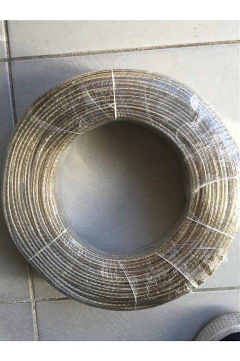 AKSUFEZ Pvc Kaplı Izoleli Paslanmaz Çelik Halat 4 Mm 10 Mt