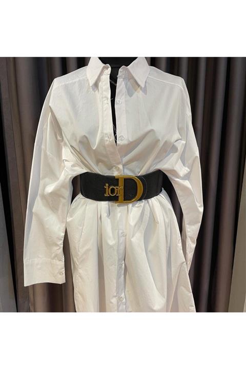 EsEs Boutique Ithal Kalın Lastikli Kemer