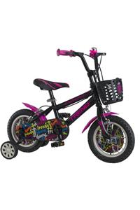 TRENDBIKE Siyah Pembe Colorful 12 Jant 2-4 Yaş Kız Çocuk Bisikleti