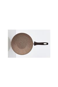 FALEZ Creamy Granit 28 Cm Wok Tava