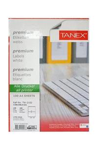Tanex 210x148,5 Laser Etiket Tw-2102