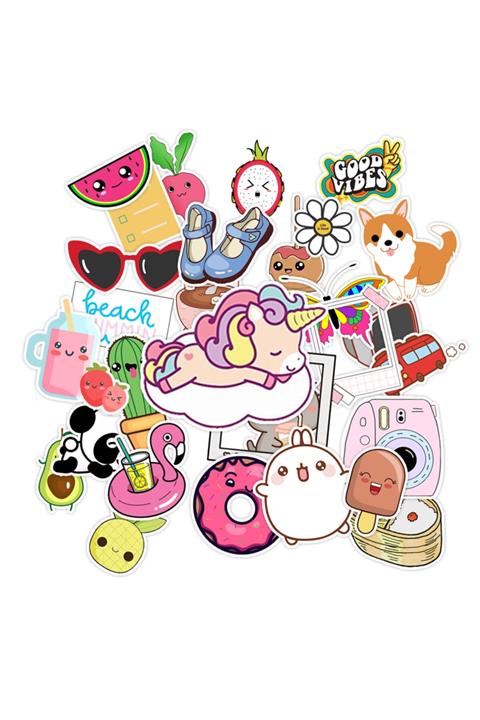 ZipZap Bullet Journal Bujo Sticker Paketi 30 Adet Sticker