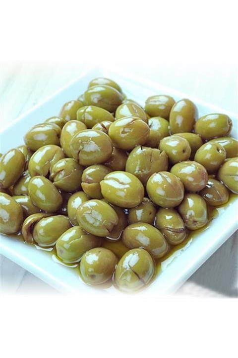 EL YAPIMI Kırma Yeşil Zeytin 3,5 Kg 5'lik Pet ( Hatay)