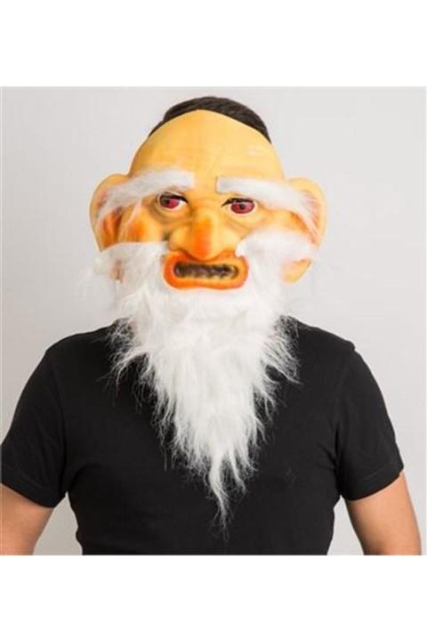 Samur Uzun Ak Sakallı Gulyabani Halloween Maskesi Büyük Boy Kategori: Parti Kostümü
