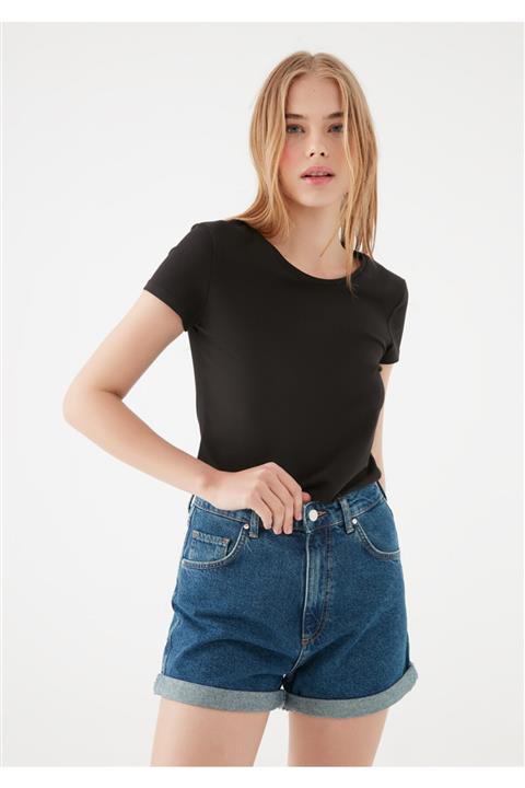 Mavi Siyah Basic Tişört