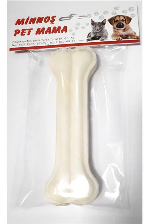 Minnoşpetmama Beyaz Pres Kemik 15 Cm ( Tekli )