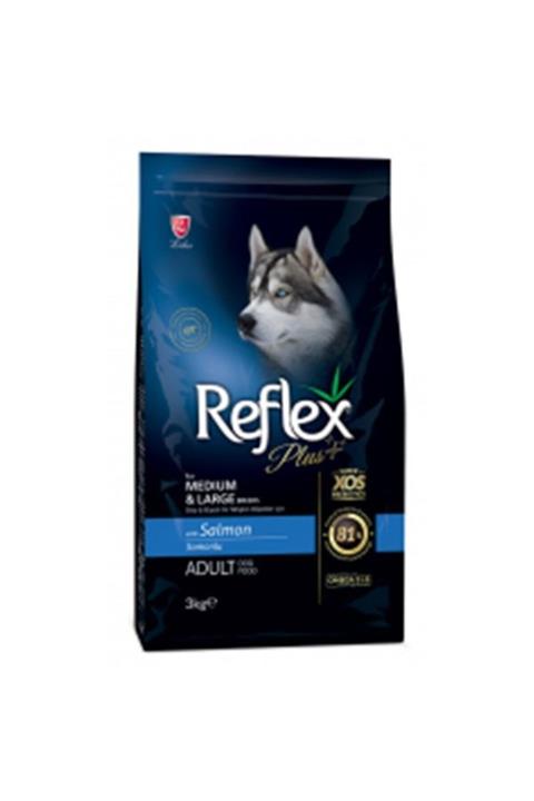 Reflex Plus Somonlu Orta Ve Büyük Irk Yetişkin Köpek Maması 3 Kg