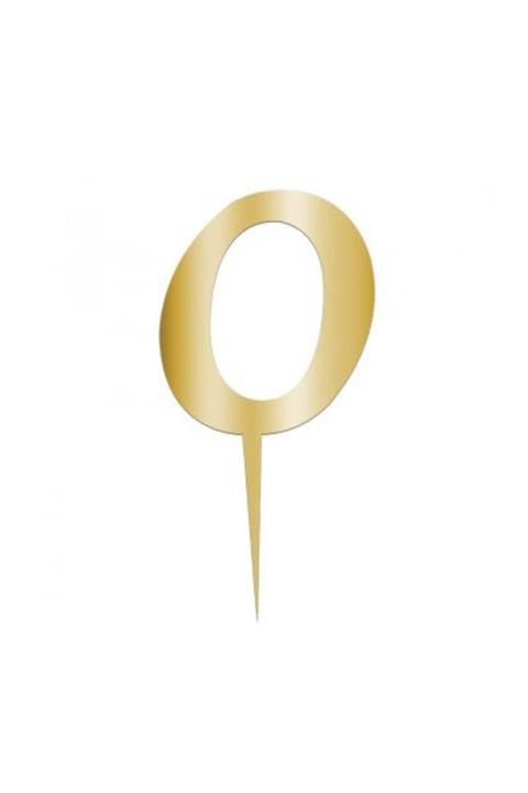 TÜFEKÇİOĞLU O Gold Pleksi Pasta Ve Cupcake Harf