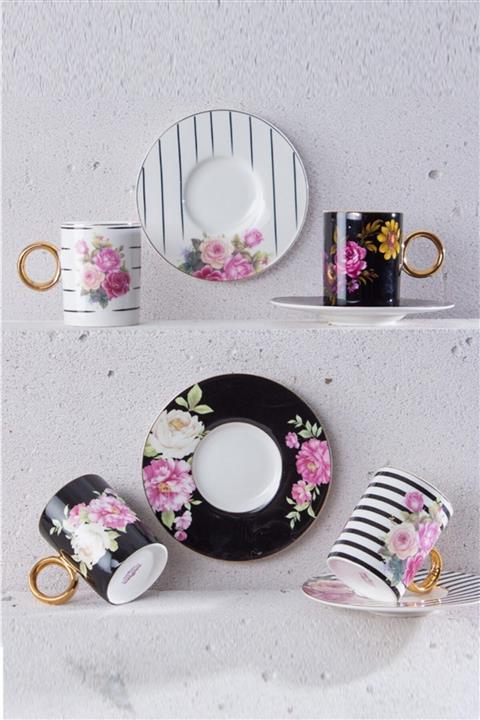 ACAR Gülin 6lı Porselen Kahve Fincan Takımı