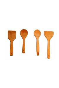 Atadan 4 Lü Ahşap Kaşık-spatula Seti