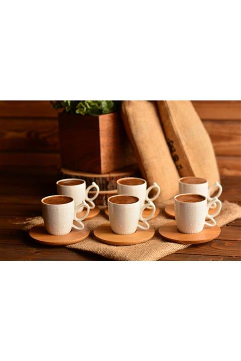 Bambum Kısmet 6 Kişilik Kahve Fincan Takımı