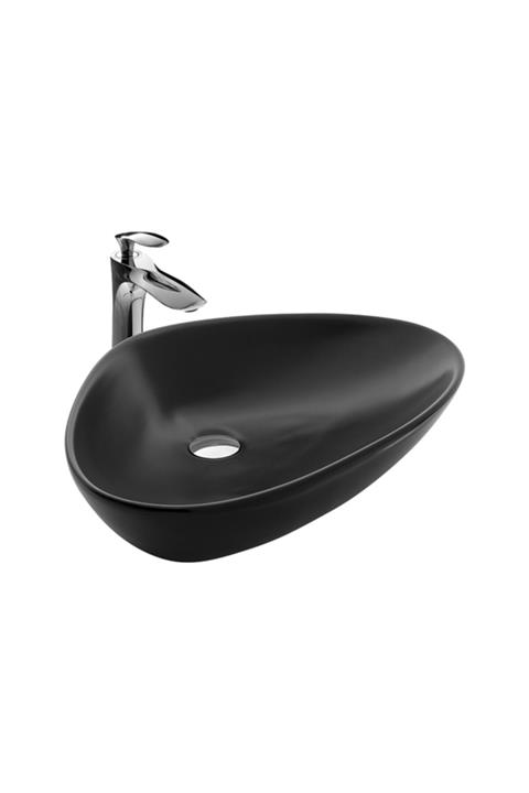 Paluci Doğa Matt Black Çanak Lavabo