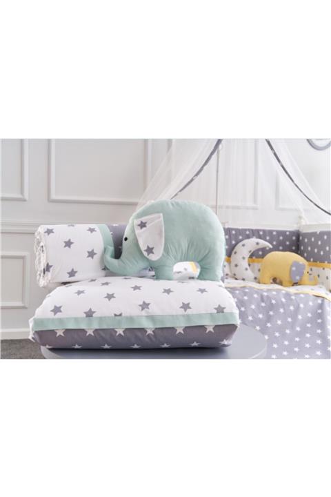 Yuar Baby Bebek Yeşil Filli Uyku Seti 70x130 cm