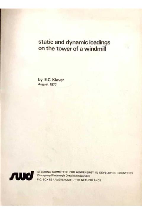 AYD STEERİNG Static And Dynamic Loadings On The Tower Of A Windmill