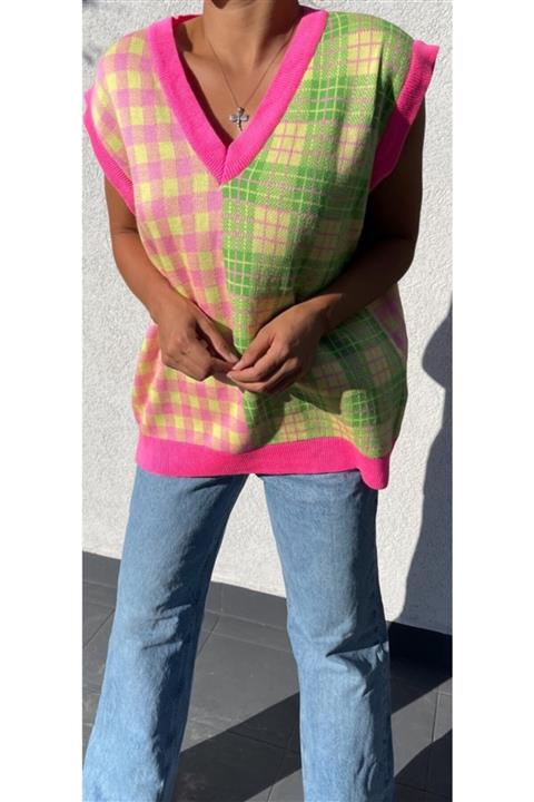 The Ness Collection Renkli Süveter