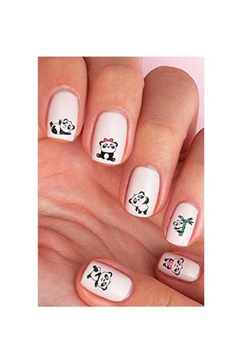 BRCTOPTAN Panda Tırnak Dövmes, Sticker