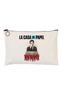 Art TShirt La Casa De Papel Astarlı Bez Tablet Ve Makyaj Çantası