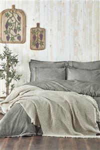 Ecocotton Organik Pamuk Tek Kişilik Pike Seren 160x220
