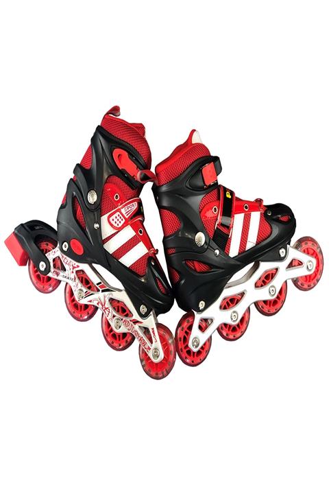 Pasifik Toys Kırmızı Işıklı Ayarlanabilir Silikon Paten