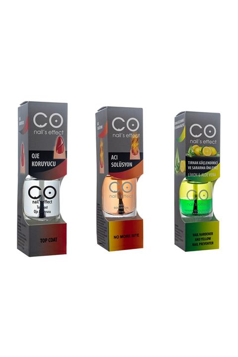 CO Nail's Effect Oje Koruyucu - Acı Solüsyon - Tırnak Güçlendirici Sararma Önleme