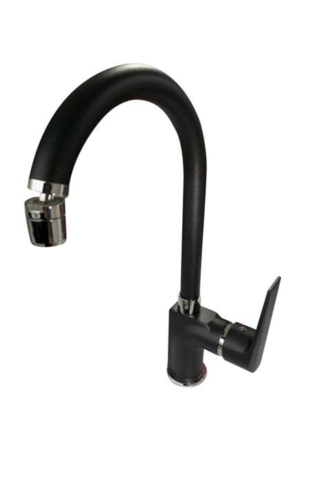 ACAR Safir Siyah Kuğu Evye Bataryası Musluk