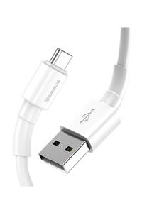 Baseus Mini White Usb Type-c 3.0a Hızlı Aşarj Usb Kablosu 1metre