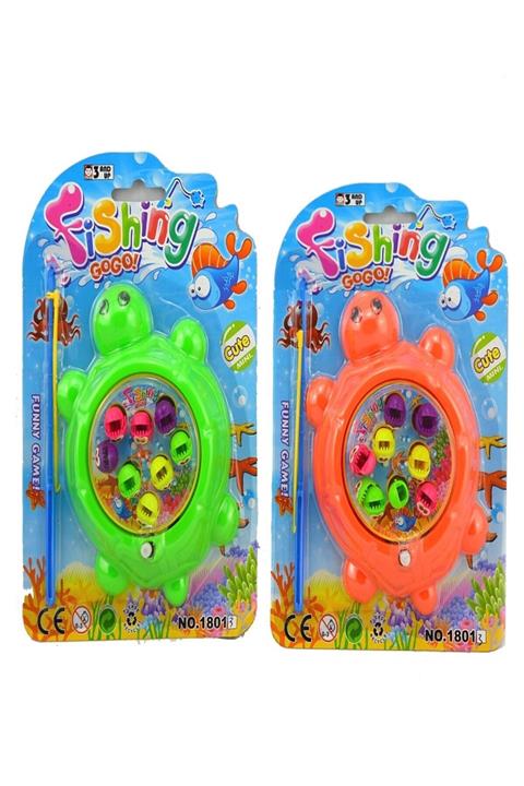 RoseRoi Fishing Game Kurmalı Balık Tutma Yakalama Oyunu Kaplumbağa Figürlü Oyuncak ( 1 Adet )