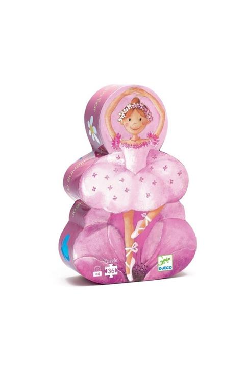 djeco 36 Parça The Ballerina With The Flower Dekoratif Puzzle