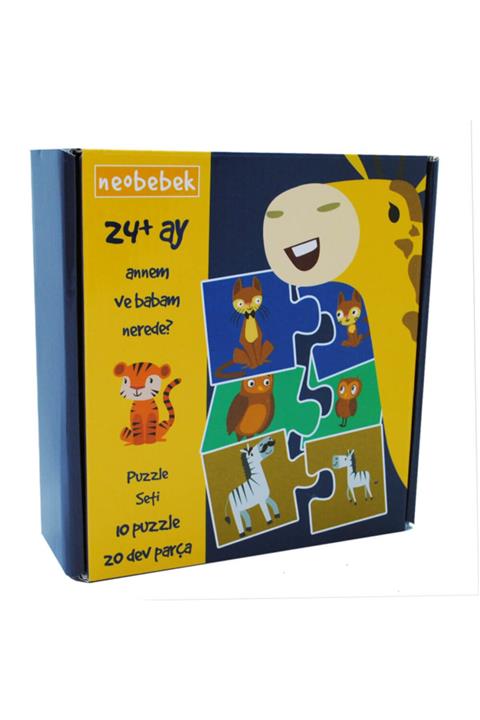 Neobebek Annem Ve Babam Nerede Puzzle Seti