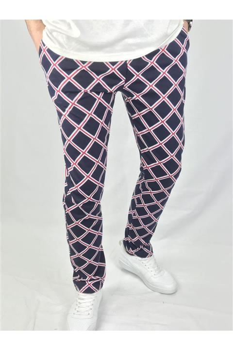 EZA GİYİM Erkek Lacivert Slım Fıt Pijama Altı