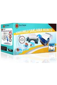 ÜLBAG (3 Adet) 60 Cm X 80 Cm Vakumlu Poşet- Vakumlu Hurç - Vakumlu Poşet Seti