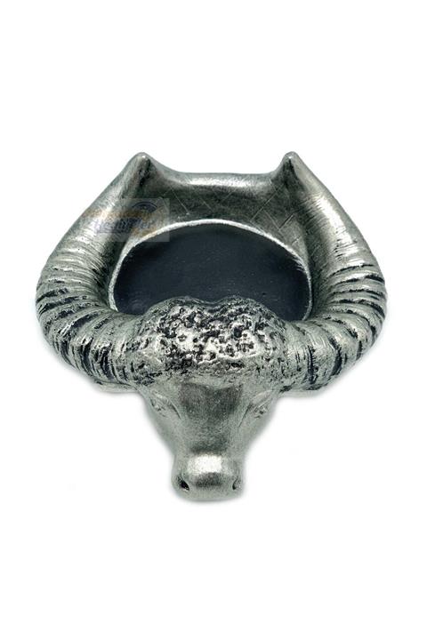 Dünyadan Hediyeler 17 Cm Gümüş Rengi Bufalo Küllük