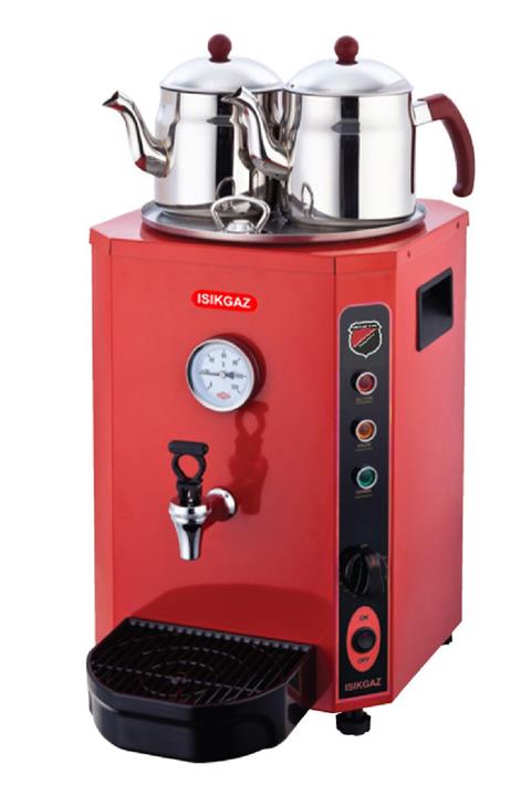 Işıkgaz Jumbo Çay Makinesi 23 Litre  2250 W Kırmızı Profesyonel Endüstriyel