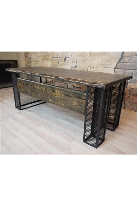 NT Concept Ntconcept Masif Ağaç Ofis Ve Çalışma Masası(100cm-260cm)