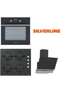 Silverline Siyah Cam Ankastre Set BO6209B02 - CS5335B01 - 3450 Slim-Line