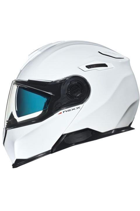 Nexx X.vilitur Çeneden Açılır Kask + Pinlock (beyaz)