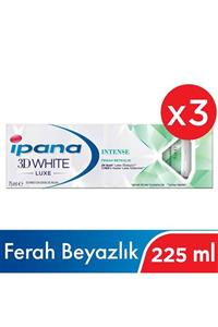 İpana Ipana 3DWhite Luxe Intense Beyazlatıcı Diş Macunu 225 ml  ( 75ml x 3 )