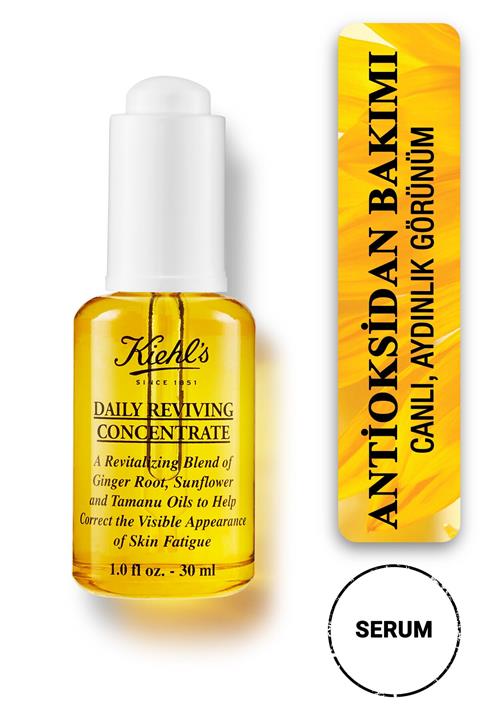 Kiehl's Daily Reviving Canlı ve Aydınlık Görünüm Veren Günlük Bakım Yağı 30 ml