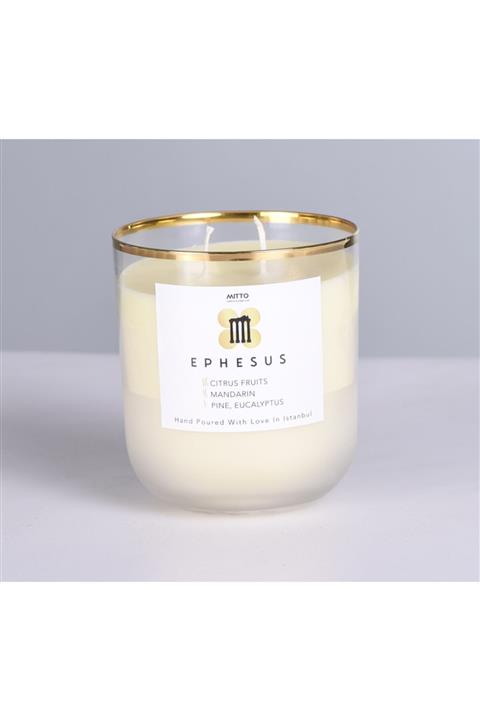 Mitto Candle Ephesus- Narenciye & Mandalina Esans Kokulu Soy Wax Mum 300 Gr