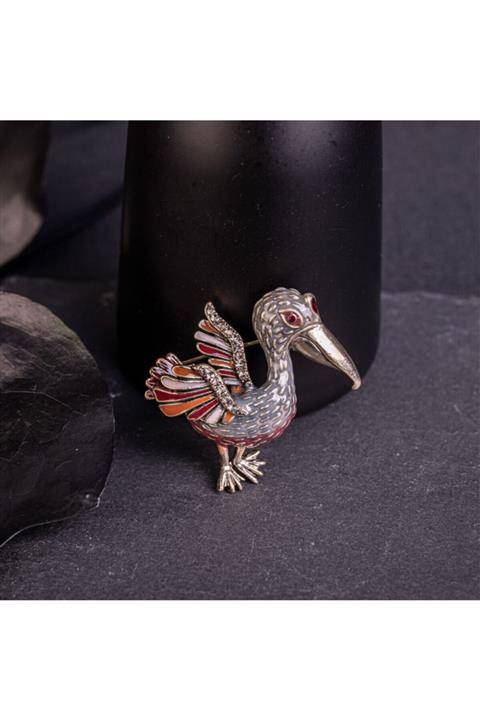 Sepetiga Retro Pelikan Broş