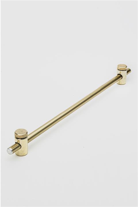 wenthi Sarı Metal İçi Dolu Alüminyum Çubuk ve Başlık Rustik 40 cm