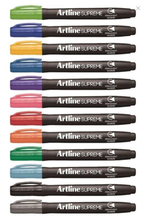 artline Supreme Permanent Marker 10 Renk Set