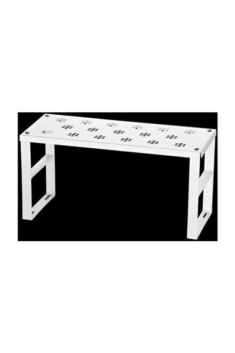 7 Numara 6 Adet Paslanmaz Metal Dolap Içi Raf Düzenleyici Mutfak Dolabı Tabak Bardak Tencere Rafı Organizer