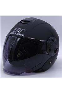 MTS -625 Güneş Vizörlü Açık Kask (mat Siyah)