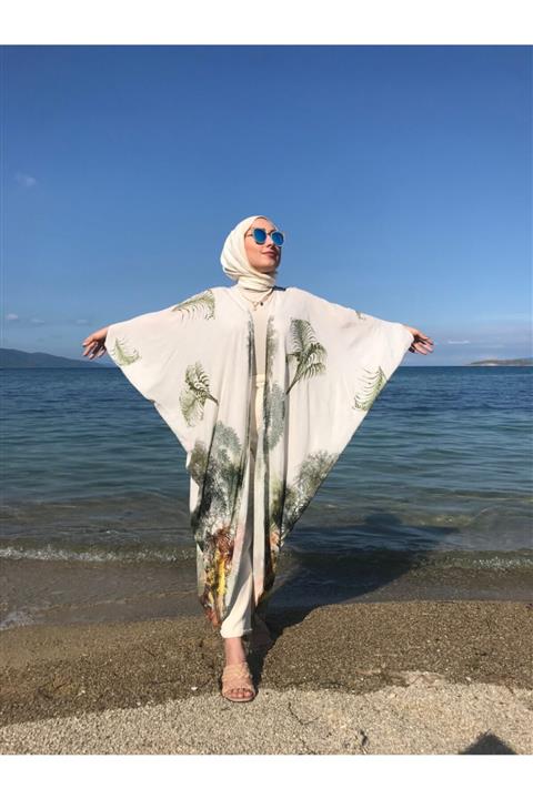 BİLGEN SÜRMEN COLLECTION Özel Tasarım Forest Uzun Kimono